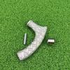 11 Cm Solid Brass Cris Cross Textured Walking Cane Handle | Vintage Cane Grip Replacement view 2
