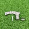11 Cm Solid Brass Cris Cross Textured Walking Cane Handle | Vintage Cane Grip Replacement view 4