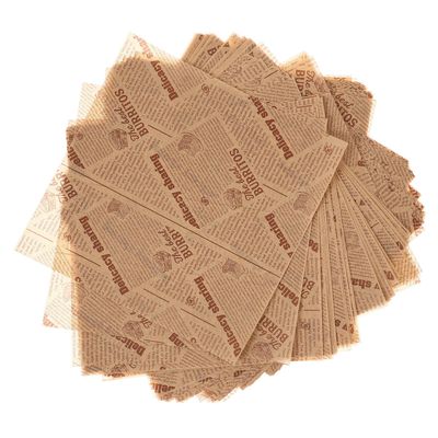 BESPORTBLE 100pcs Oil Proof Waterproof Food Wrapping Paper for Cakes and Desserts, 25x25cm Greaseproof Baking Paper Sheets Suitable for Weddings and Food Packaging Style