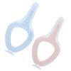 Hztyyier Baby Toothbrush Safe Lightweight Silicone Infant Training Toothbrush for Toddlers Blue 2 Pack view 3
