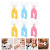 Toyvian Toothbrushes 6pcs and Comfortable Grip with Soft Silicone Bristles Toothbrush Set U-Shaped for Oral Cleaning, Manual with Comprehensive Cleaning Design Random Color Kids Toddler view 3