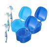 3 Sets Denture Box with Brush Plastic Nylon Storage Case view 1
