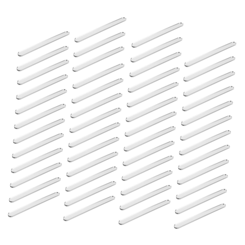 Hohopeti Ice Cream Sticks for Safe Use 50 Pcs with Rounded Edges Acrylic DIY Supply for Ice Cream Making and Handicrafts, Suitable for Children