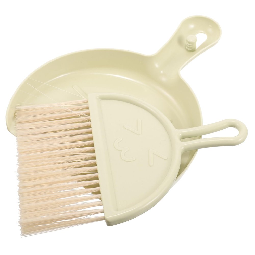 Gatuida Cleaning Broom and Dustpan Set with Sturdy Plastic Handheld Desktop and Keyboard Brush for Home and Office Space-saving Design for Easy Storage and Versatile Cleaning Tasks
