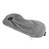 BRRNOO Heated Eye Cover USB Rechargeable 3 Level Heating Warm Compress Eye Mask for Home Travel Gray Ultra Soft Fleece Ice Silk Fabric Adjustable 45 65mm Lightweight 88g (Gray) view 2