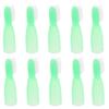 TOYANDONA 10pcs Soft Mini Toothbrushes Small Portable Prison Use Toothbrushes Short Handle Anti-Self- Design Suitable for Mental Health and Detention Facilities, Light Green view 1