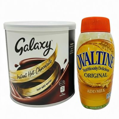 Harrissen select Hot Chocolate 1kg + Ovaltine Original 800g Combo Pack | Premium Instant Chocolate Drink & Malt Beverage | 40+ Servings | Just Add Water or Milk | Rich, Creamy & Energizing Combo