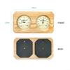 2-in-1 Sauna Thermometer and Hygrometer with Cedar Wood Frame,Fahrenheit and Humidity Display for Accurate Temperature and Moisture Monitoring in Home Sauna,Gym,or Spa view 2