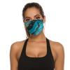 BVKWNTSA Reusable Respirator Face Mask with Filter - Turquoise Blue Gold Marble Printed Breathable Cotton Dust/Paint Safety Cover, Adjustable Ear Straps & Nose Wire view 4