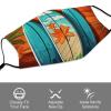 BVKWNTSA Reusable Respirator Face Mask with Filter - Surfboard on Wooden Printed Breathable Cotton Dust/Paint Safety Cover, Adjustable Ear Straps & Nose Wire view 3