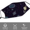 BVKWNTSA Reusable Respirator Face Mask with Filter - Space Planet Pattern Printed Breathable Cotton Dust/Paint Safety Cover, Adjustable Ear Straps & Nose Wire view 3