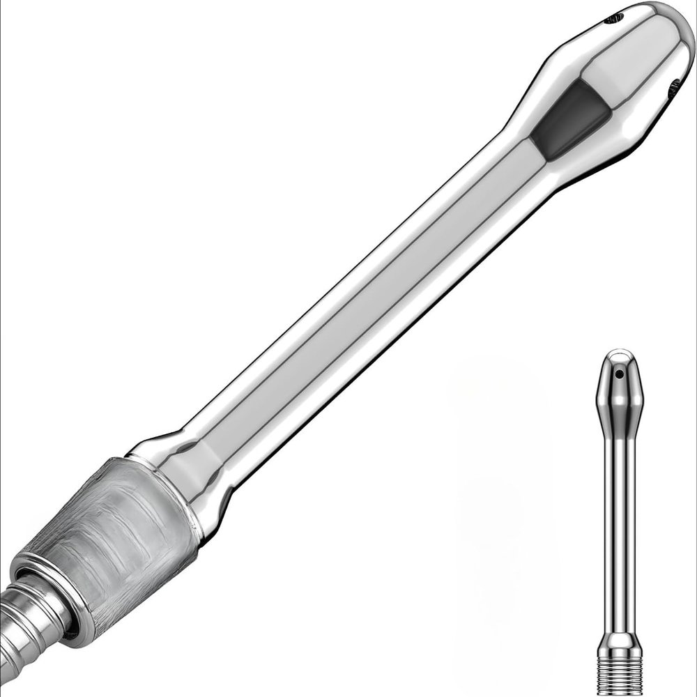 Male and Female Anal Enema Set with Smooth Stainless Steel Nozzle and Comfortable and Hygienic Design, Suitable for Deep Cleaning and Relaxation at Home