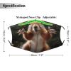 BVKWNTSA Reusable Respirator Face Mask with Filter - Squirrel Funny Animal1 Printed Breathable Cotton Dust/Paint Safety Cover, Adjustable Ear Straps & Nose Wire view 2