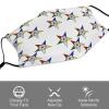 BVKWNTSA Reusable Respirator Face Mask with Filter - Stars Eastern Stars Printed Breathable Cotton Dust/Paint Safety Cover, Adjustable Ear Straps & Nose Wire view 3