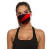 BVKWNTSA Reusable Respirator Face Mask with Filter - Red Black Printed Breathable Cotton Dust/Paint Safety Cover, Adjustable Ear Straps & Nose Wire view 4
