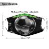 BVKWNTSA Reusable Respirator Face Mask with Filter - Soccer Black Printed Breathable Cotton Dust/Paint Safety Cover, Adjustable Ear Straps & Nose Wire view 2