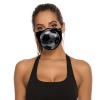 BVKWNTSA Reusable Respirator Face Mask with Filter - Soccer Black Printed Breathable Cotton Dust/Paint Safety Cover, Adjustable Ear Straps & Nose Wire view 4