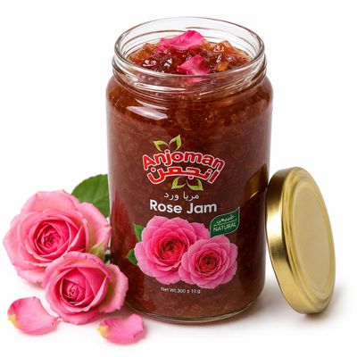 Anjoman Rose Flower Jam 300g - Sweet Delight, Perfect on Toast