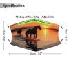 BVKWNTSA Reusable Respirator Face Mask with Filter - Sunsets Lake Horses Printed Breathable Cotton Dust/Paint Safety Cover, Adjustable Ear Straps & Nose Wire view 2