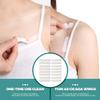 HEMOTON 4 Packs Double Sided Body Tape for Skin Invisible Anti-Exposure Tape for Clothes for Bra Strap Fixing Size 1.2x8.5cm 1.8x8.5cm Suitable for Women view 2