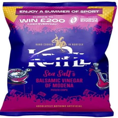 Sea Salt & Balsamic Vinegar Potato Chips 130G (Pack of 2) "Deliciousness That Brings a Smile" for All Occasions