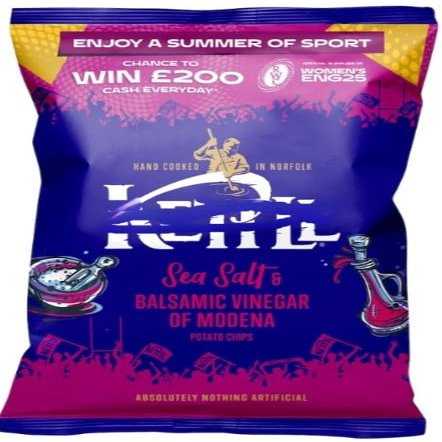 Sea Salt & Balsamic Vinegar Potato Chips 130G (Pack of 2) "Deliciousness That Brings a Smile" for All Occasions