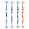 GLEAVI 8pcs Denture Brush Double-Sided Soft Nylon Heads Deep Cleaning for False Teeth Aligner Care Ergonomic Grip Oral Appliance Brush for Seniors Home Travel view 1