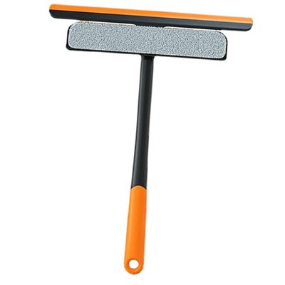 Yardwe Window Cleaning Brush with Replacement Heads for Window Screens and Glass Multi-functional Scrubber Tool with Hanging Design Efficient Stubborn Grime Remover for Bathroom Kitchen
