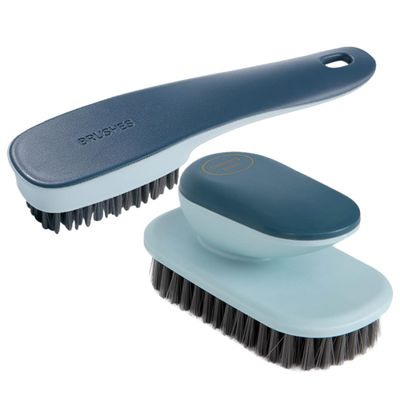 TOGEVAL 2pcs Soft Bristle Shoe and Clothing Scrub Brush Cleaning Tool for Stubborn Dirt Removal in Home Kitchen Bathroom Use