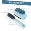 ibasenice 2pcs Scrub Brush with Comfortable Grip Soft Bristles Laundry and Shoe Cleaning Brushes for Stubborn Dirt Removal Clothes and Shoes Household Use for Home Kitchen Bathroom Travel view 2