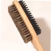 Alipis 2pcs Two Sided Boar Bristle Hair Brush for Men with Rubber Wood Handle, Gentle Brushing and Versatile Styling Hair and Beard Brush with Double-sided Design for Daily Grooming view 3