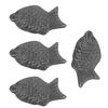 Homoyoyo 4pcs Cast Iron Fish Cooking Utensils Natural Iron Vegan Athletes Anemia Aid Soup Food Preparation view 1