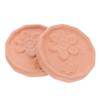 Angoily 2pcs Food-safe Terracotta Brown Sugar Saver Discs Reusable Humidifying Stones for Moisture Balance in Sugar Jars Cookie and Cracker Storage Natural Clay Moisture Absorber for view 1