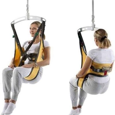 Assistive Patient Lift Sling, Divided Leg with Lower Back Support, Thickened for Toileting and Bathing, 450 Lb Weight Capacity