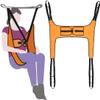 Assistive Patient Lift Sling, Divided Leg with Lower Back Support, Thickened for Toileting and Bathing, 450 Lb Weight Capacity view 4