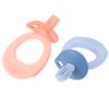 VILLCASE 2 Pcs Silicone Baby Toothbrush with Teether, Food Grade Oral Cleaning Brush for Comfortable Use, Helps Prevent Teeth Recession, Baby Shower and Birthday view 1