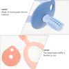 VILLCASE 2 Pcs Silicone Baby Toothbrush with Teether, Food Grade Oral Cleaning Brush for Comfortable Use, Helps Prevent Teeth Recession, Baby Shower and Birthday view 3