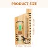 Anneome Wooden Hourglass Sauna Timer with Glass Sand for Temperature Measurement, Lightweight Wall-mounted Classic Design Timer Suitable for Sauna Use view 2