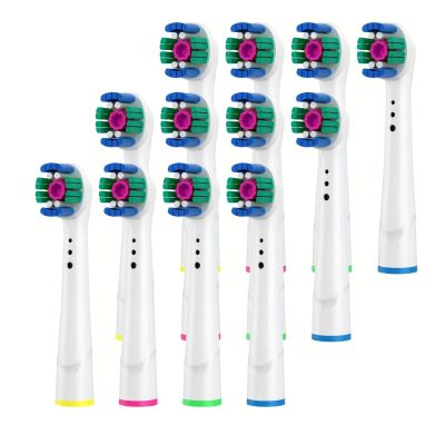 4/12/16Pcs Replacement Toothbrush Heads Compatible for Oral-B Professional Electric Toothbrush Heads Brush Heads(White Clean 12pcs)