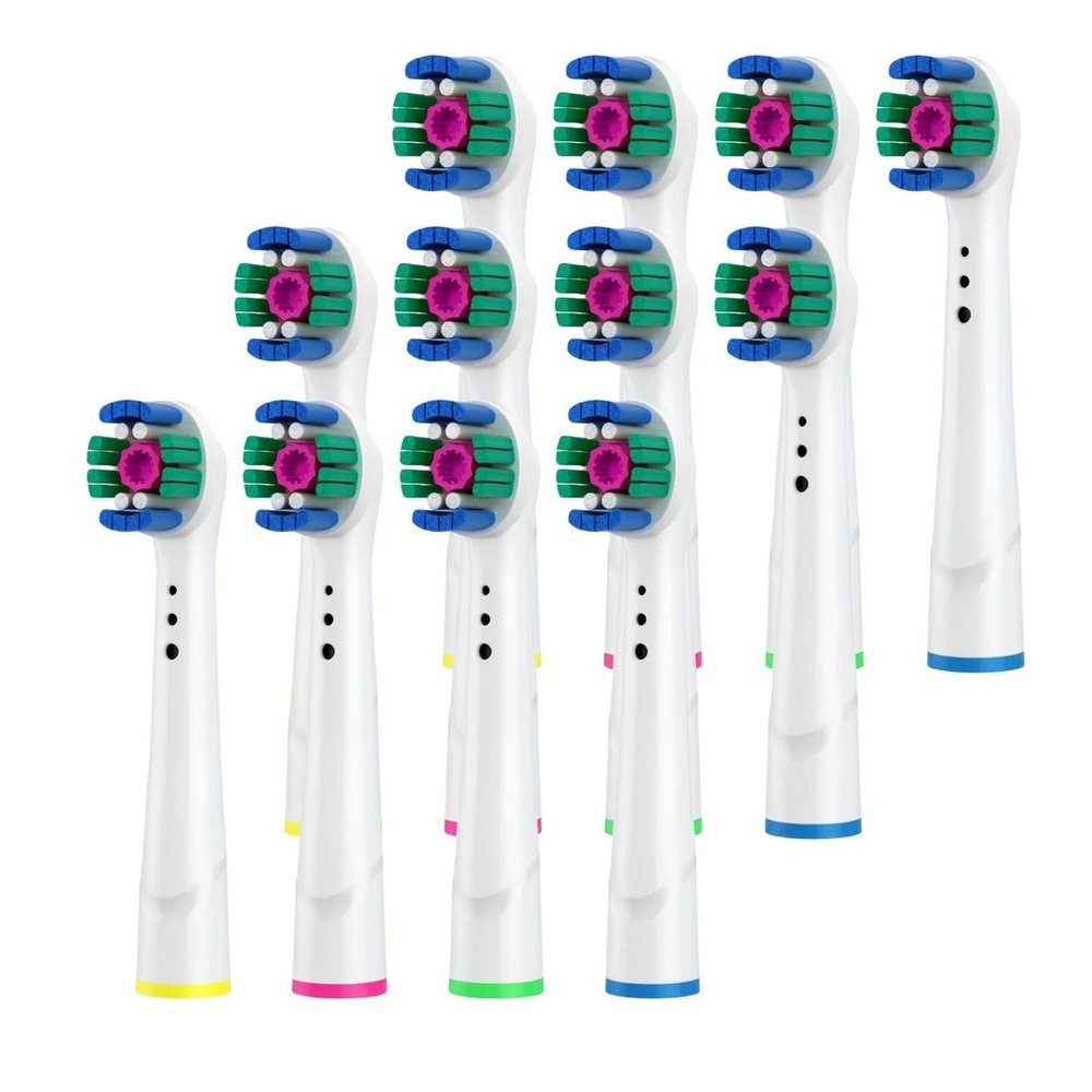 4/12/16Pcs Replacement Toothbrush Heads Compatible for Oral-B Professional Electric Toothbrush Heads Brush Heads(White Clean 12pcs)