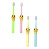 Ciieeo 4pcs Cartoon Bristle Toothbrush Set Soft Bristles Tooth Cleaning Tool for 2-10 Years Old Oral Care Colorful view 1