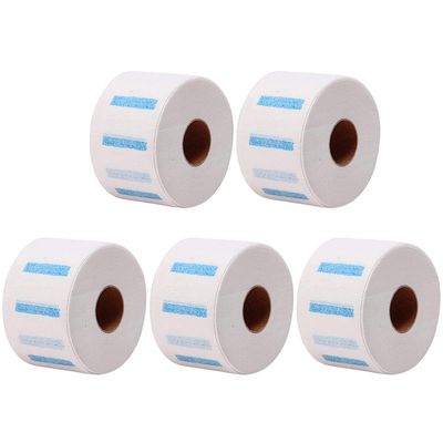 Alipis 5 Rolls Disposable Barber Paper Neck Strips for Haircuts and Salon Styling, Paper Hair Neck Wrap for Mess-Free Protection, Comfortable Stretch