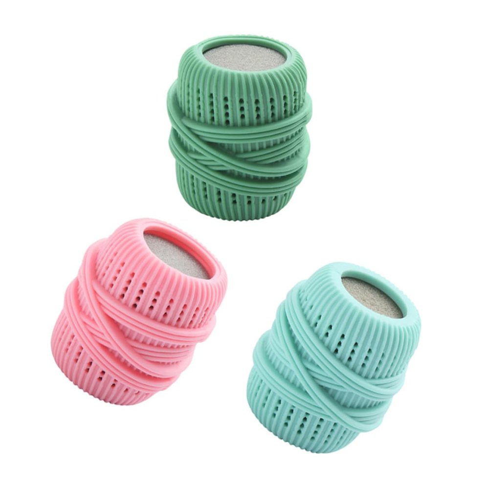 Anneome 3pcs Reusable TPE Sponge Laundry Balls Anti-Tangle Washing Machine Soap Balls Lint Remover Dryer for Home Clothes Cleaning Random Color