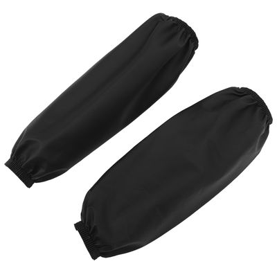 Baluue 2 Pairs Extra Long Waterproof Oilproof Arm Sleeves Oversleeves for Kitchen Cleaning Car Washing Gardening Work Forearm Protectors Black