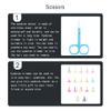 YIXANNX Nail Cuticle Nipper Stainless Steel Scissors Wear-Resistant Eyebrow Trimmer Trimming Tool Nose Hair Tweezer Household, Blue view 2