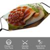 BVKWNTSA Reusable Respirator Face Mask with Filter - Cute Snail Printed Breathable Cotton Dust/Paint Safety Cover, Adjustable Ear Straps & Nose Wire view 3