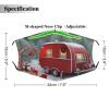 BVKWNTSA Reusable Respirator Face Mask with Filter - Christmas Red Camper Printed Breathable Cotton Dust/Paint Safety Cover, Adjustable Ear Straps & Nose Wire view 2