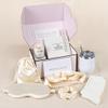 Livie's Treasures Pamper Gift Set for Women - Self Care Box with Candle, Satin Sleep mask, Socks, Stainless Steel Tumbler & Journal - Spa Basket for Women, Birthday present for Her, Thank You Hamper view 2