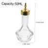 OHPHCALL Glass Bitters Bottle with Lid 50ml Leak-proof Seal Glass Cocktail Bitters Bottle with Stopper for Bar and Hotel Use in Golden Colour view 2