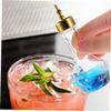 OHPHCALL Glass Bitters Bottle with Lid 50ml Leak-proof Seal Glass Cocktail Bitters Bottle with Stopper for Bar and Hotel Use in Golden Colour view 3
